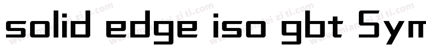 solid edge iso gbt Symbols字体转换